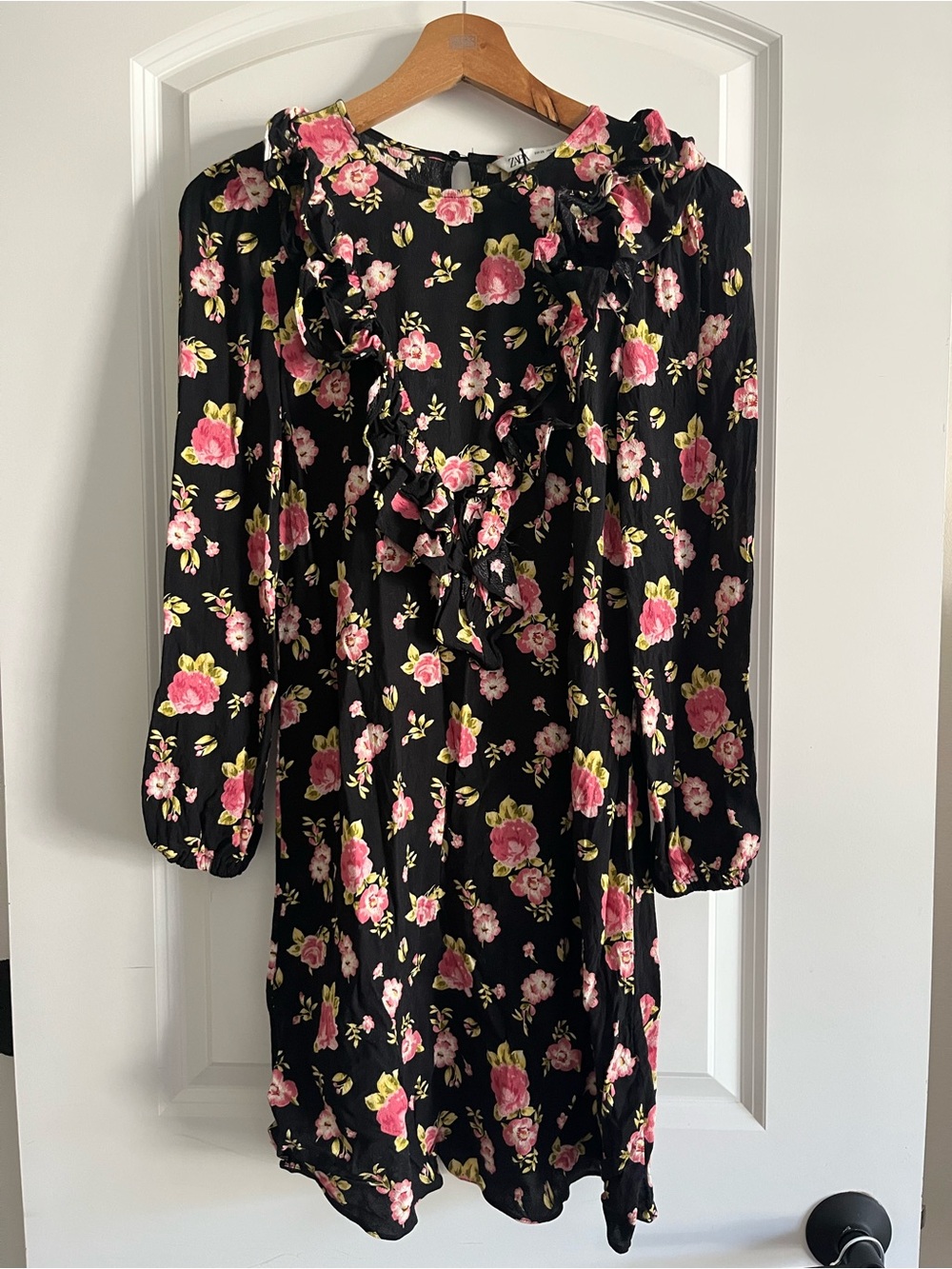 Zara Floral Sleeve Dress sz XS